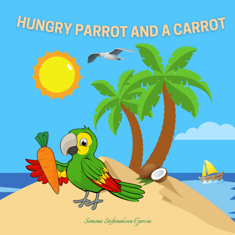 hungry parrot and carrot